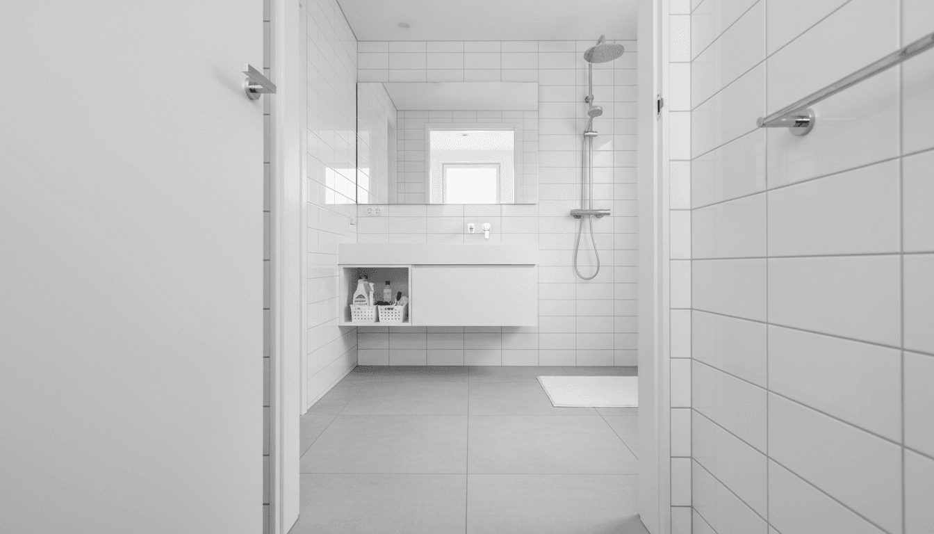 Professional bathroom cleaning