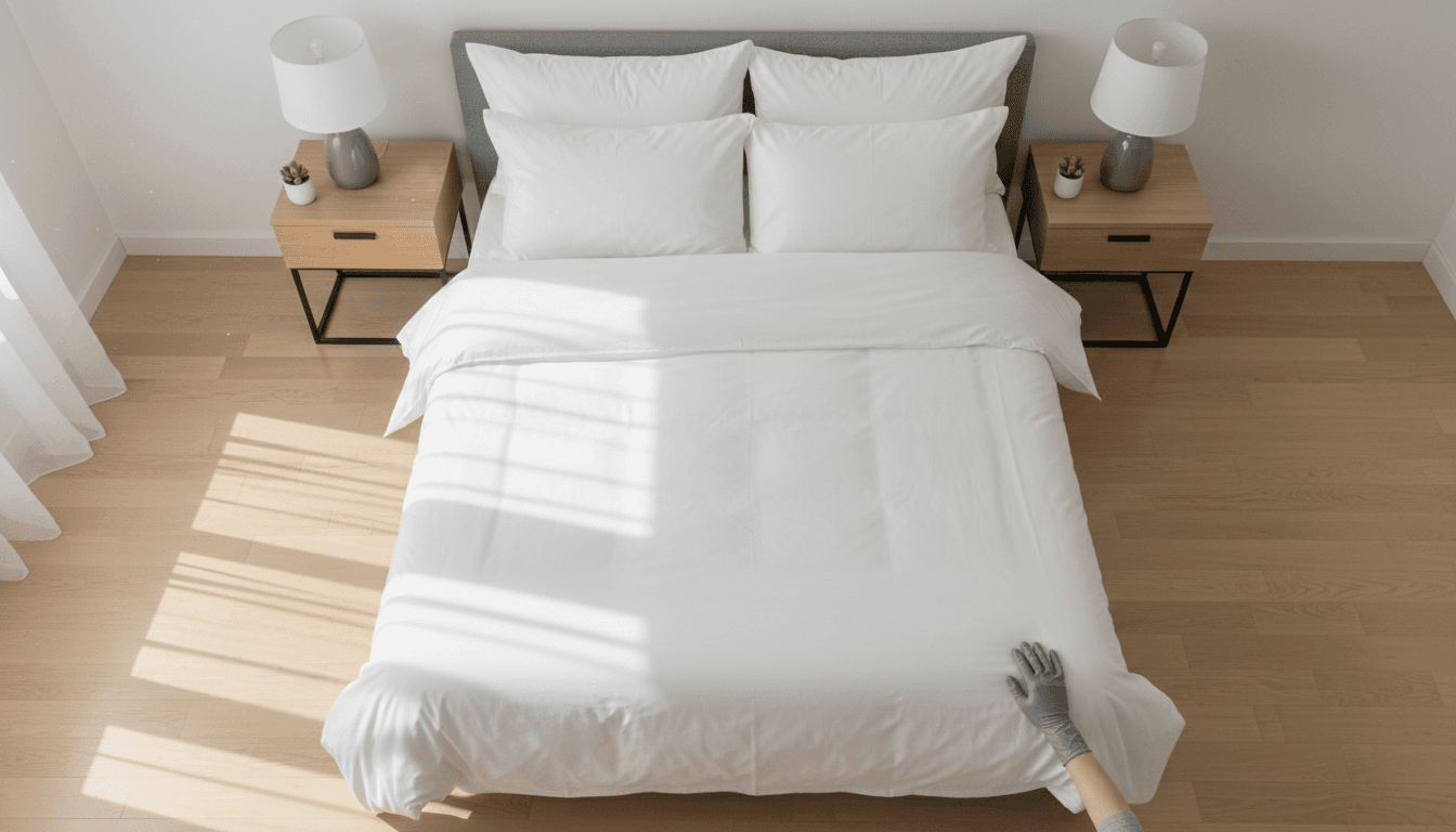 Bedroom deep cleaning